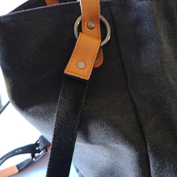 FULARUISHI JAPANESE CANVAS KHAKI RUCKSACK-RUGGED CHARM MEETS EVERDAY ADVENTURE - Picture 7 of 14